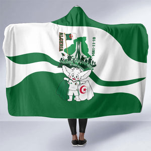 Algeria Revolution Day Hooded Blanket Algerian Freedom Patriot - One Million And A Half Martyrs