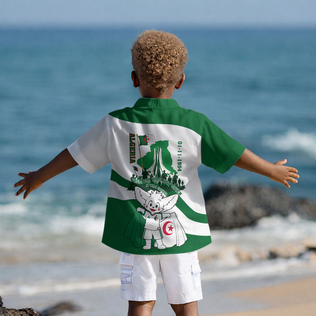 Algeria Revolution Day Kid Hawaiian Shirt Algerian Freedom Patriot - One Million And A Half Martyrs