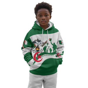 Algeria Revolution Day Kid Hoodie Algerian Freedom Patriot - One Million And A Half Martyrs