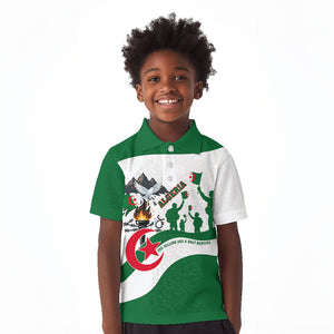 Algeria Revolution Day Kid Polo Shirt Algerian Freedom Patriot - One Million And A Half Martyrs