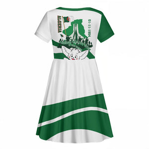 Algeria Revolution Day Kid Short Sleeve Dress Algerian Freedom Patriot - One Million And A Half Martyrs