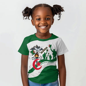 Algeria Revolution Day Kid T shirt Algerian Freedom Patriot - One Million And A Half Martyrs