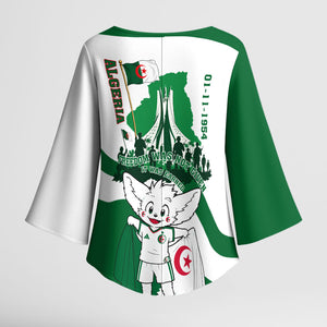 Algeria Revolution Day Kimono Sleeve Blouse Algerian Freedom Patriot - One Million And A Half Martyrs