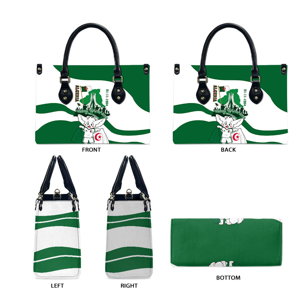 Algeria Revolution Day Leather Bag Algerian Freedom Patriot - One Million And A Half Martyrs