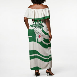Algeria Revolution Day Off Shoulder Maxi Dress Algerian Freedom Patriot - One Million And A Half Martyrs