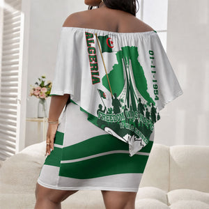 Algeria Revolution Day Off Shoulder Short Dress Algerian Freedom Patriot - One Million And A Half Martyrs
