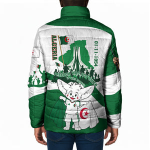 Algeria Revolution Day Padded Jacket Algerian Freedom Patriot - One Million And A Half Martyrs