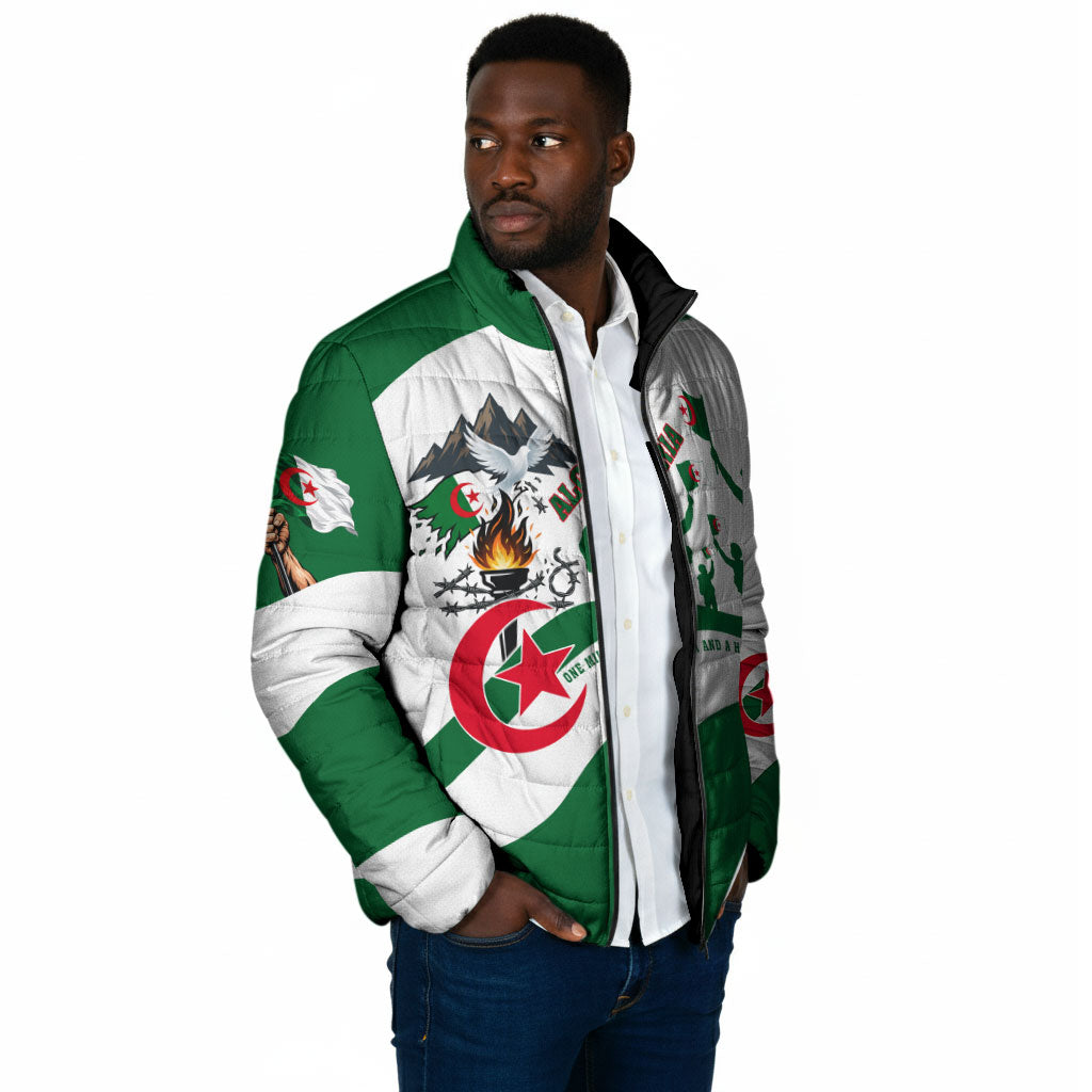 Algeria Revolution Day Padded Jacket Algerian Freedom Patriot - One Million And A Half Martyrs