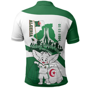 Algeria Revolution Day Polo Shirt Algerian Freedom Patriot - One Million And A Half Martyrs