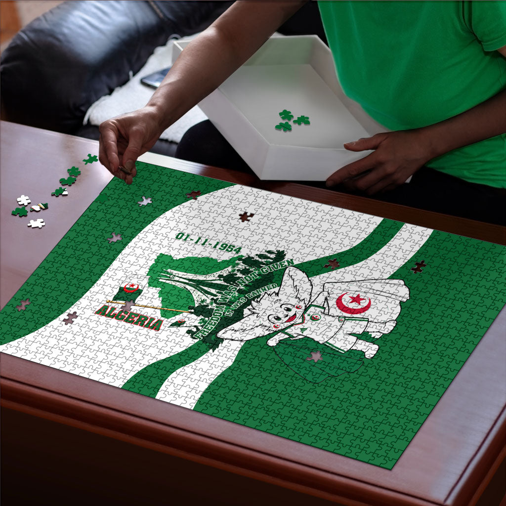 Algeria Revolution Day Puzzle Algerian Freedom Patriot - One Million And A Half Martyrs