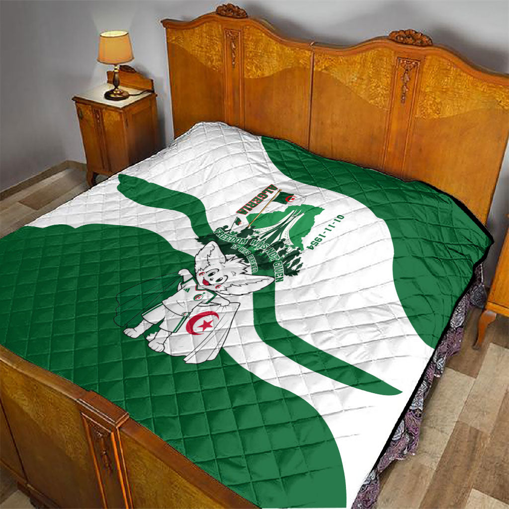 Algeria Revolution Day Quilt Algerian Freedom Patriot - One Million And A Half Martyrs