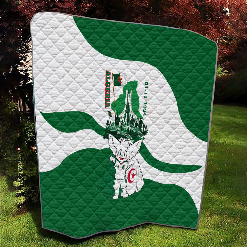Algeria Revolution Day Quilt Algerian Freedom Patriot - One Million And A Half Martyrs