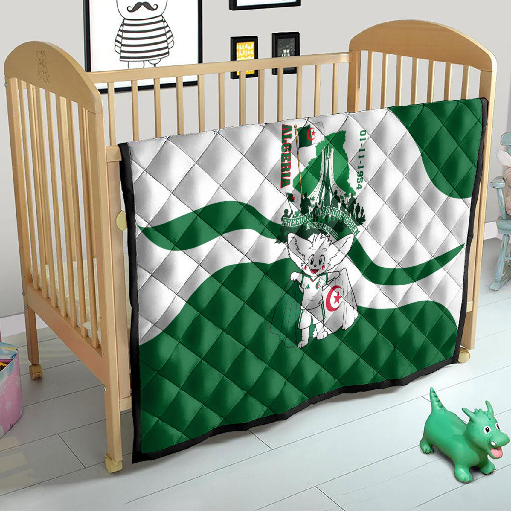 Algeria Revolution Day Quilt Algerian Freedom Patriot - One Million And A Half Martyrs
