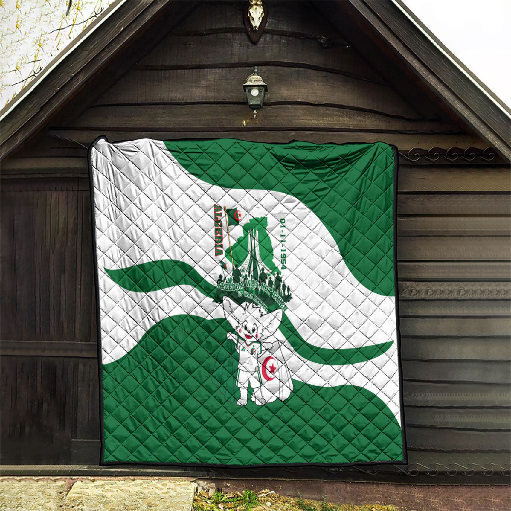 Algeria Revolution Day Quilt Algerian Freedom Patriot - One Million And A Half Martyrs