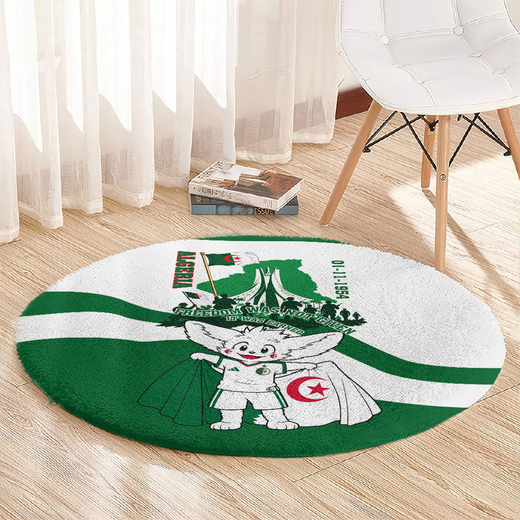 Algeria Revolution Day Round Carpet Algerian Freedom Patriot - One Million And A Half Martyrs