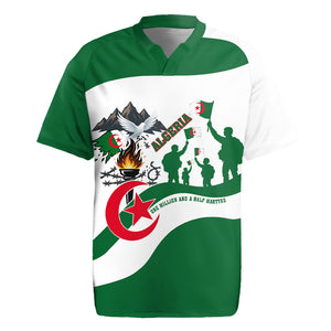 Algeria Revolution Day Rugby Jersey Algerian Freedom Patriot - One Million And A Half Martyrs