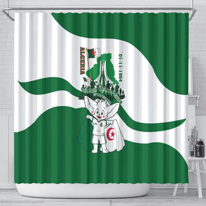 Algeria Revolution Day Shower Curtain Algerian Freedom Patriot - One Million And A Half Martyrs