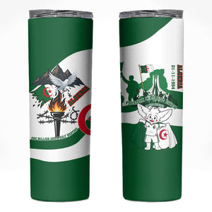 Algeria Revolution Day Skinny Tumbler Algerian Freedom Patriot - One Million And A Half Martyrs