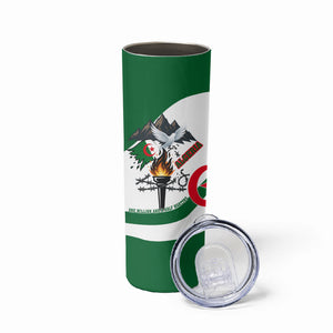 Algeria Revolution Day Skinny Tumbler Algerian Freedom Patriot - One Million And A Half Martyrs