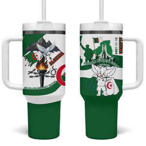 Algeria Revolution Day Tumbler With Handle Algerian Freedom Patriot - One Million And A Half Martyrs