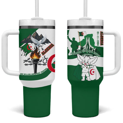 Algeria Revolution Day Tumbler With Handle Algerian Freedom Patriot - One Million And A Half Martyrs