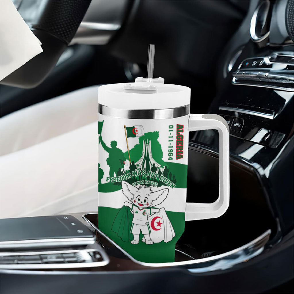 Algeria Revolution Day Tumbler With Handle Algerian Freedom Patriot - One Million And A Half Martyrs