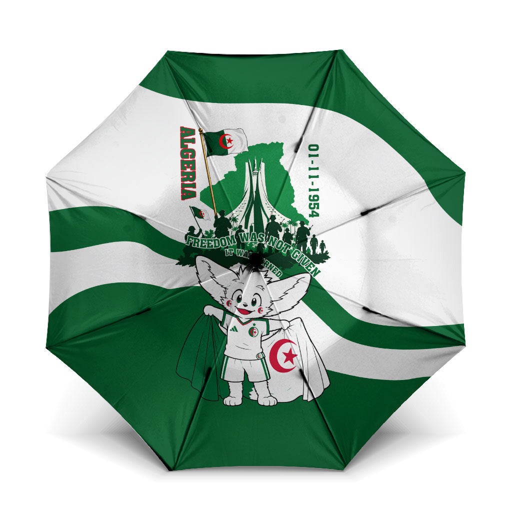 Algeria Revolution Day Umbrella Algerian Freedom Patriot - One Million And A Half Martyrs