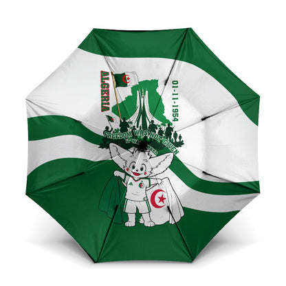 Algeria Revolution Day Umbrella Algerian Freedom Patriot - One Million And A Half Martyrs