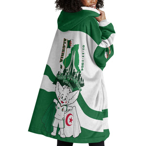 Algeria Revolution Day Wearable Blanket Hoodie Algerian Freedom Patriot - One Million And A Half Martyrs
