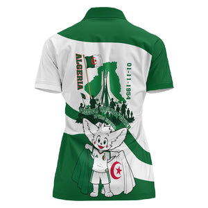 Algeria Revolution Day Women Polo Shirt Algerian Freedom Patriot - One Million And A Half Martyrs