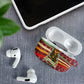 Malcolm X Peace And Liberation Christmas AirPods Case Pattern Pan African Colors Xmas Holiday