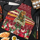 Malcolm X Peace And Liberation Christmas Apron Pattern Pan African Colors Xmas Holiday