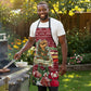 Malcolm X Peace And Liberation Christmas Apron Pattern Pan African Colors Xmas Holiday