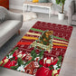 Malcolm X Peace And Liberation Christmas Area Rug Pattern Pan African Colors Xmas Holiday