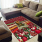Malcolm X Peace And Liberation Christmas Area Rug Pattern Pan African Colors Xmas Holiday