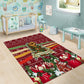 Malcolm X Peace And Liberation Christmas Area Rug Pattern Pan African Colors Xmas Holiday