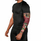 Malcolm X Peace And Liberation Christmas Arm Sleeves Pattern Pan African Colors Xmas Holiday