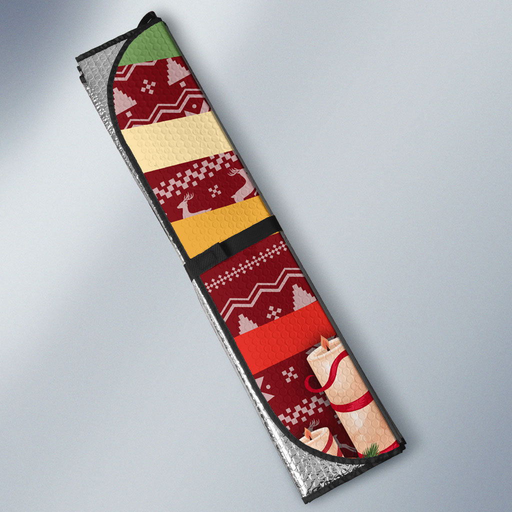 Malcolm X Peace And Liberation Christmas Auto Sun Shade Pattern Pan African Colors Xmas Holiday