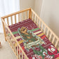 Malcolm X Peace And Liberation Christmas Baby Bed Cover Pattern Pan African Colors Xmas Holiday