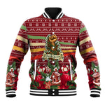 Malcolm X Peace And Liberation Christmas Baseball Jacket Pattern Pan African Colors Xmas Holiday