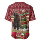 Malcolm X Peace And Liberation Christmas Baseball Jersey Pattern Pan African Colors Xmas Holiday