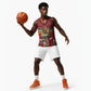 Malcolm X Peace And Liberation Christmas Basketball Jersey Pattern Pan African Colors Xmas Holiday