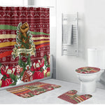 Malcolm X Peace And Liberation Christmas Bathroom Set Pattern Pan African Colors Xmas Holiday