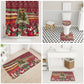 Malcolm X Peace And Liberation Christmas Bathroom Set Pattern Pan African Colors Xmas Holiday