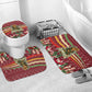 Malcolm X Peace And Liberation Christmas Bathroom Set Pattern Pan African Colors Xmas Holiday