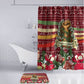 Malcolm X Peace And Liberation Christmas Bathroom Set Pattern Pan African Colors Xmas Holiday