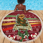 Malcolm X Peace And Liberation Christmas Beach Blanket Pattern Pan African Colors Xmas Holiday