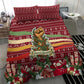 Malcolm X Peace And Liberation Christmas Bedding Set Pattern Pan African Colors Xmas Holiday