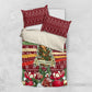 Malcolm X Peace And Liberation Christmas Bedding Set Pattern Pan African Colors Xmas Holiday