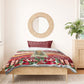 Malcolm X Peace And Liberation Christmas Bedding Set Pattern Pan African Colors Xmas Holiday